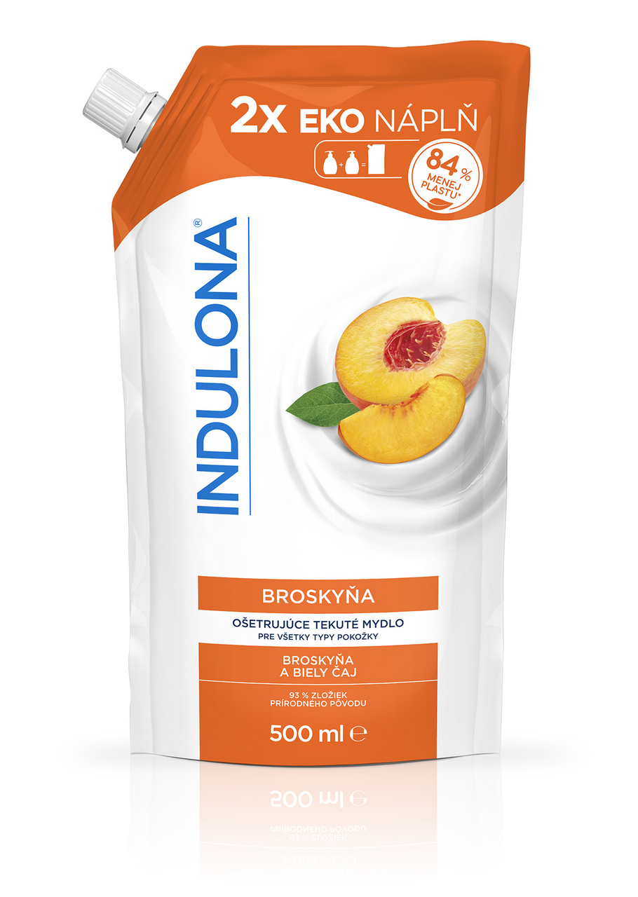 INDULONA Broskyňa tekuté mydlo náhradná náplň 500 ml