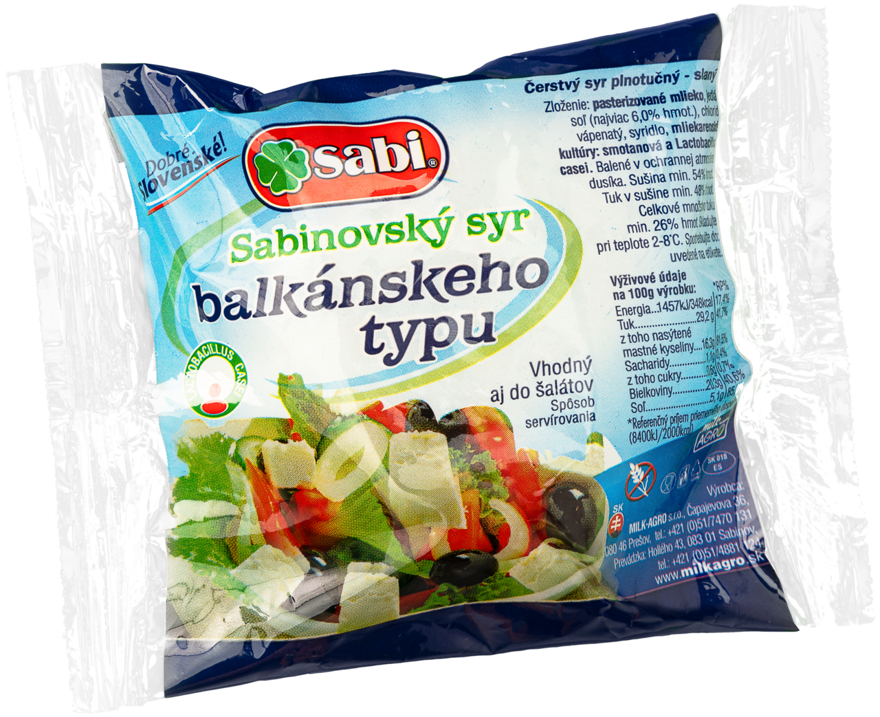 sabi Sabinovský syr balkánskeho typu chlad. váž. cca 180 g