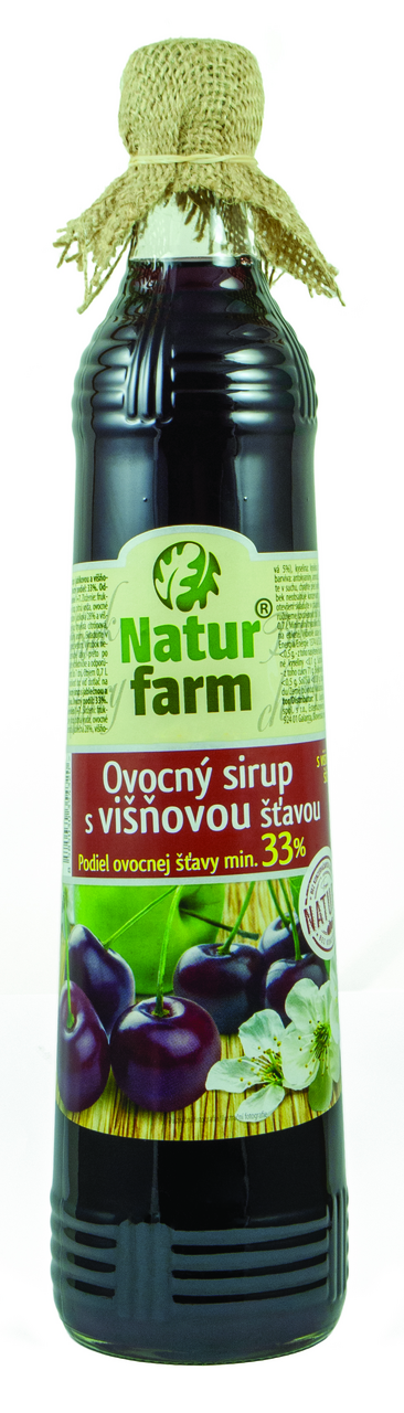 Natur farm Ovocný sirup s višňovou šťavou 6 x 700 ml