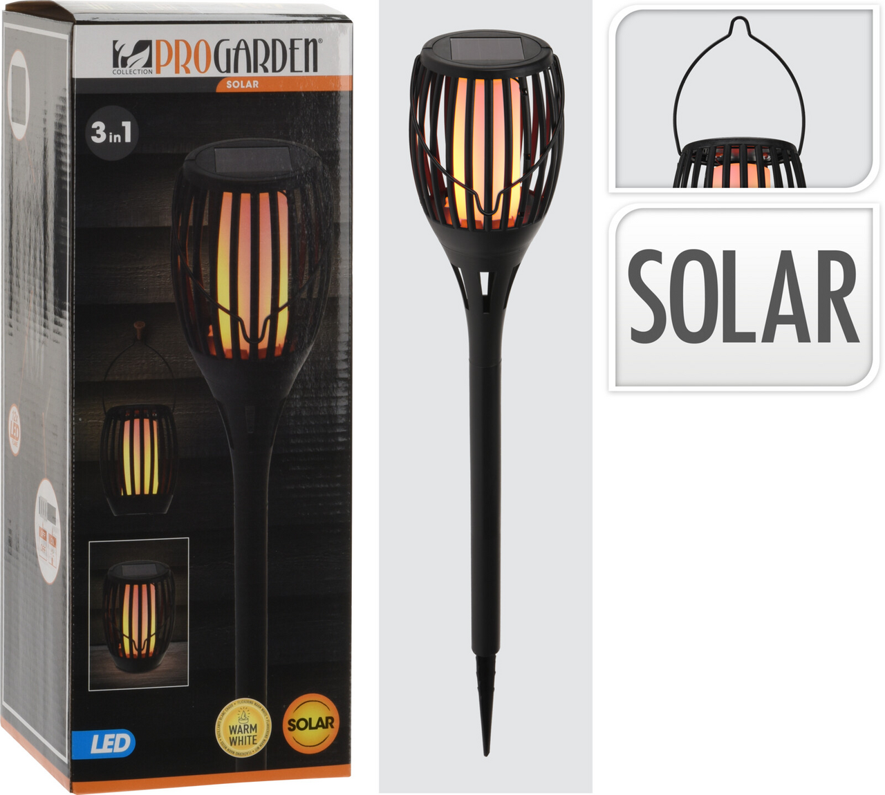 Koopman Svetlo solárne LED záhradné výška 12 cm 1 ks