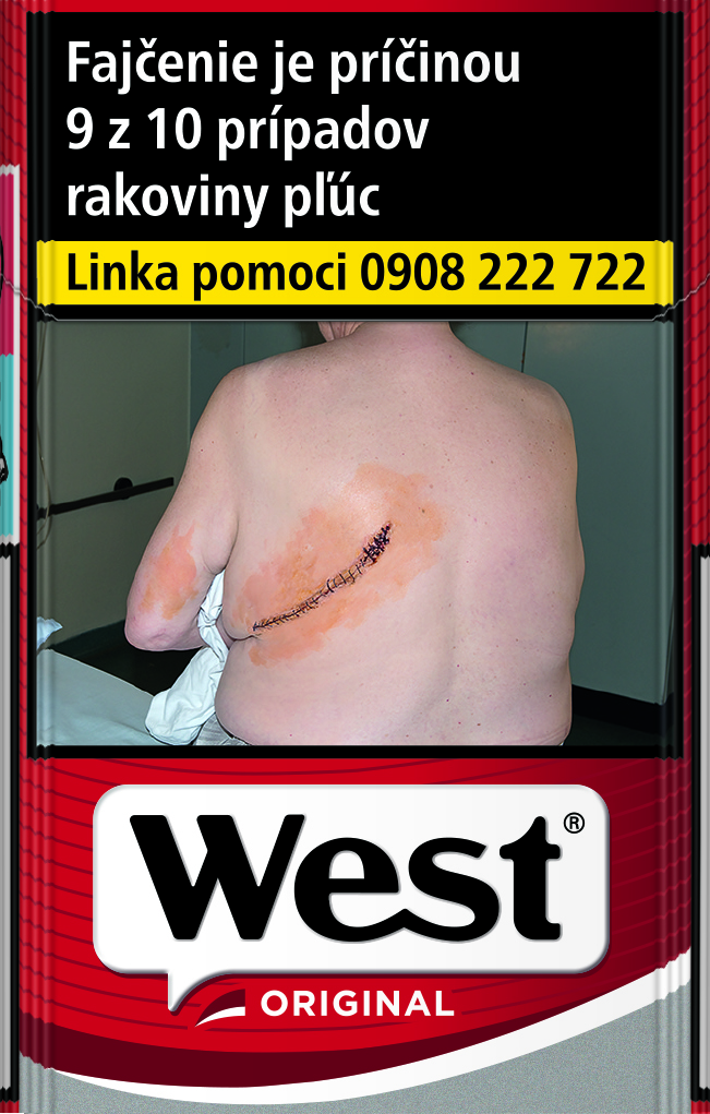 West Red king size box 20 ks KC 5,50 10 krab. kolok K tvrdé bal. VO cena