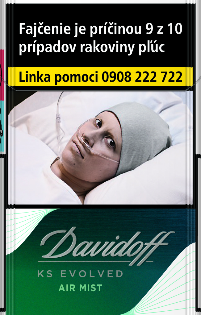 Davidoff Evolved Air Mist king size box 20 ks KC 5,50 10 krab. kolok K tvrdé bal. VO cena