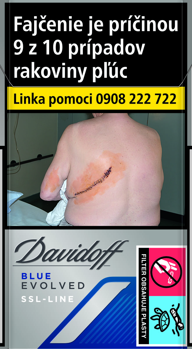 Davidoff Evolved Blue super slims box 20 ks KC 5,50 10 krab. kolok K tvrdé bal. VO cena