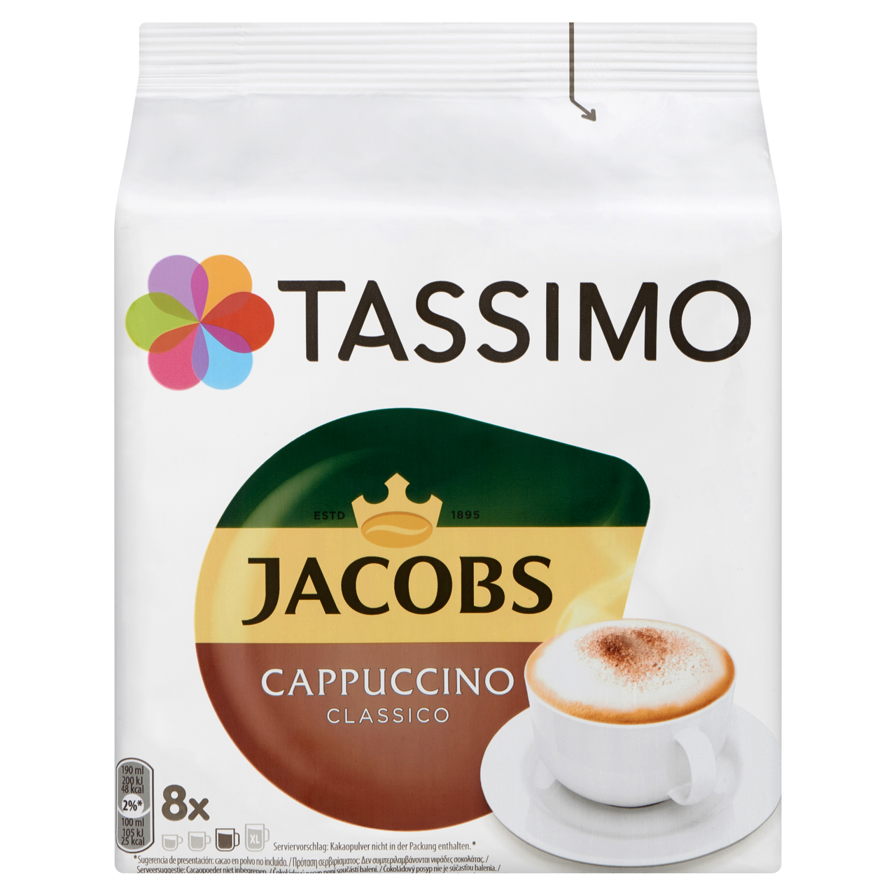 TASSIMO JACOBS Cappuccino kapsuly 260 g