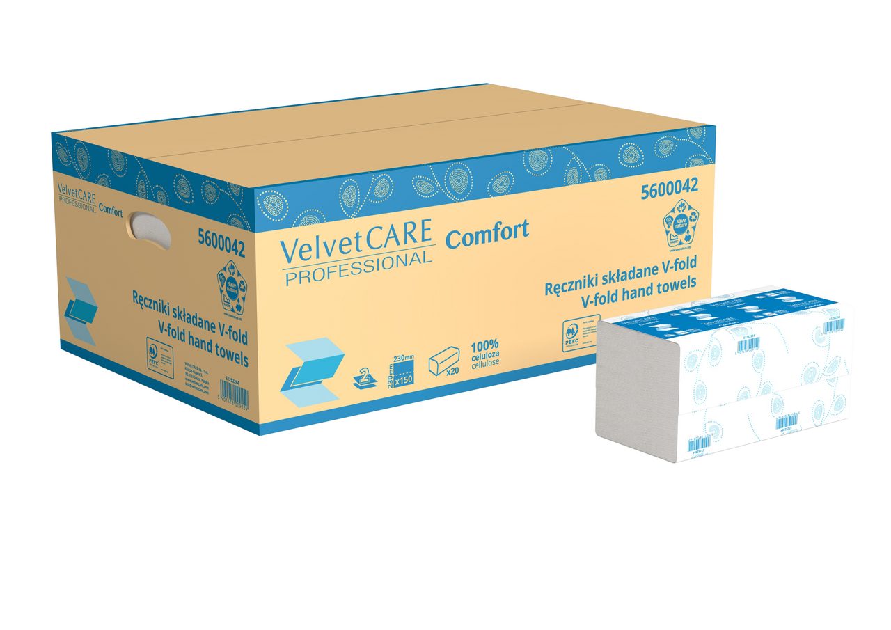VelvetCARE Professional Comfort utierky 2 vrstvové 20 x 150 ks