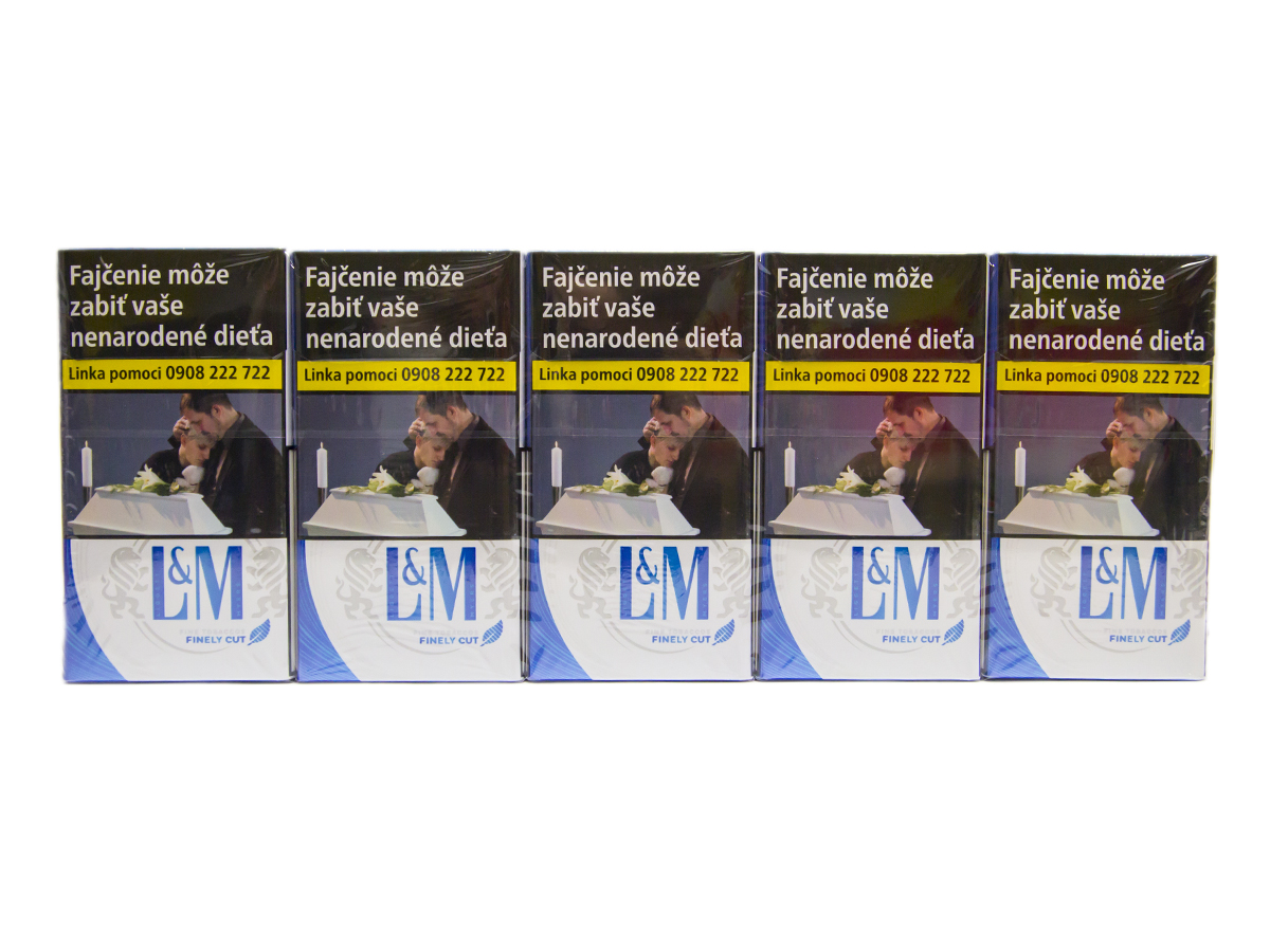 L&M Blue Label king size 20 ks KC 5,60 10 krab. kolok K tvrdé bal. VO cena