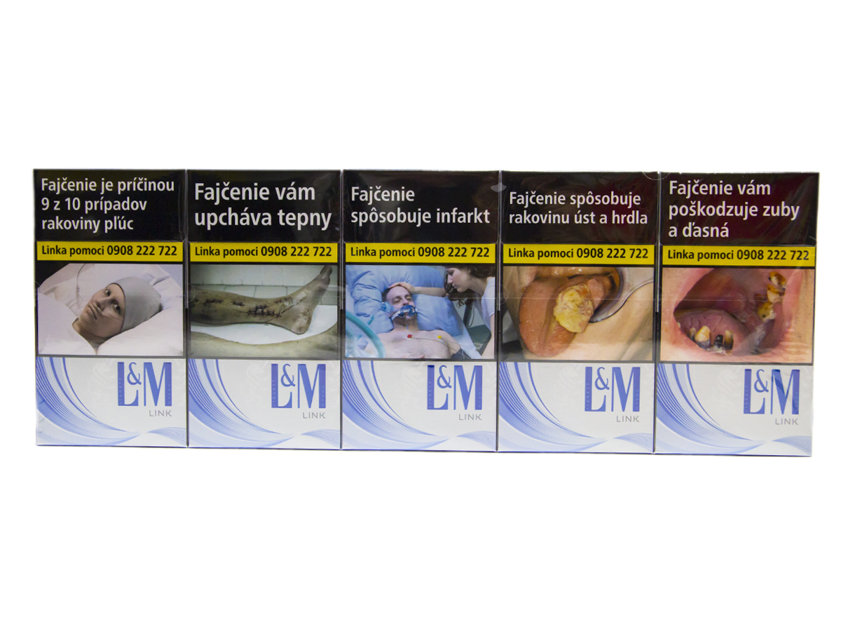 L&M Link Blue 100 dlhé ssl box 20 ks KC 5,60 10 krab. kolok K tvrdé bal. VO cena