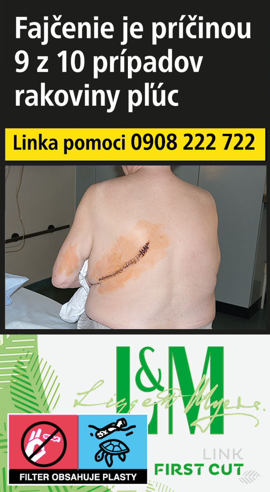 L&M Link First Cut bright 100 dlhé box 20 ks KC 5,60 10 krab. kolok K tvrdé bal. VO cena