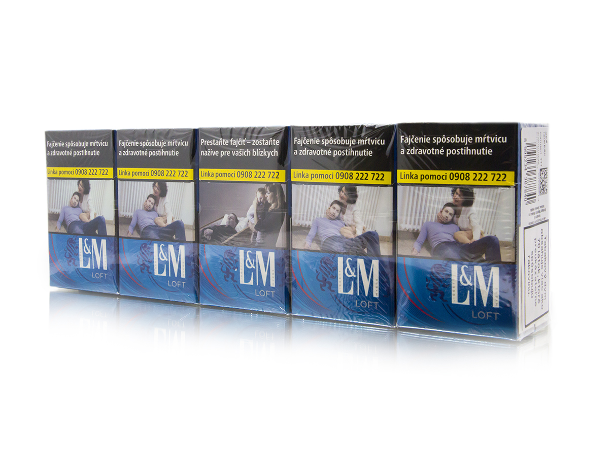 L&M Loft Blue king size rct slim 20 ks KC 5,40 10 krab. kolok K tvrdé bal. VO cena