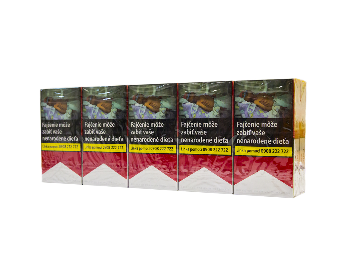 Marlboro Red 3.5 100 dlhé box 20 ks KC 6,00 10 krab. kolok K tvrdé bal. VO cena