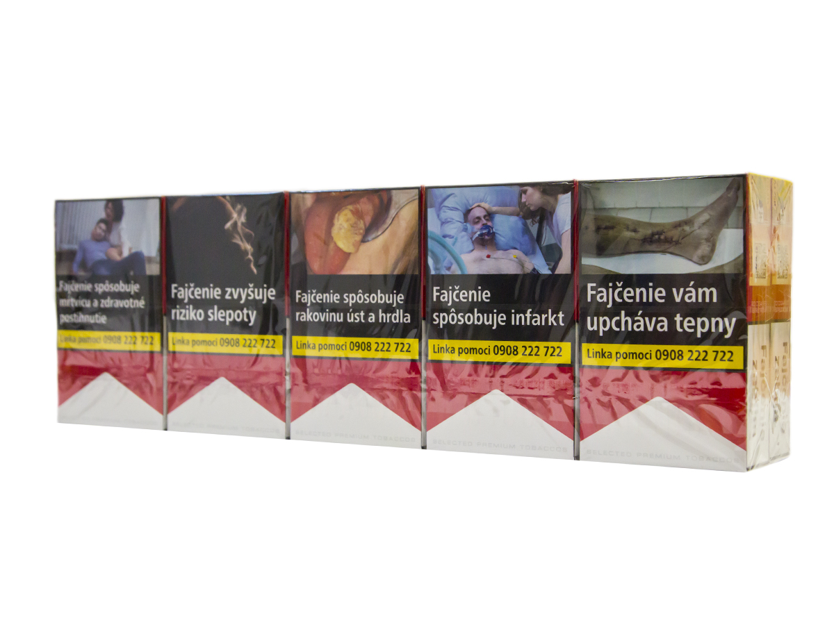 Marlboro Red 3.5 king size box 20 ks KC 6,00 10 krab. kolok K tvrdé bal. VO cena