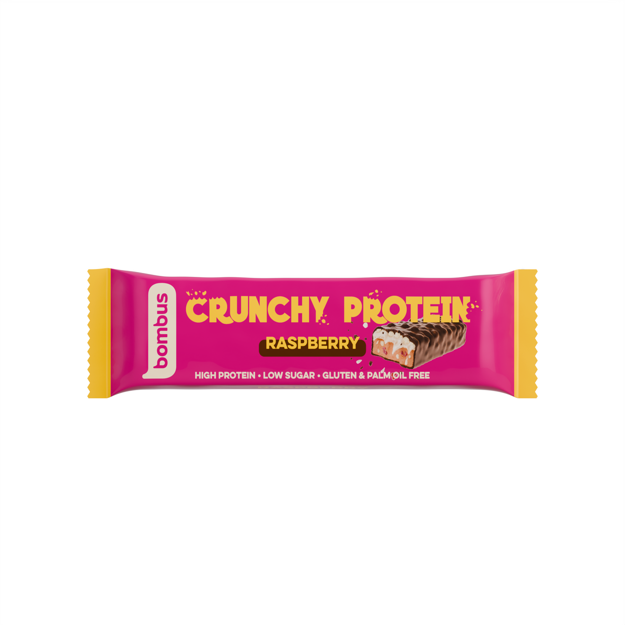 bombus Crunchy Protein tyčinka malinová 50 g