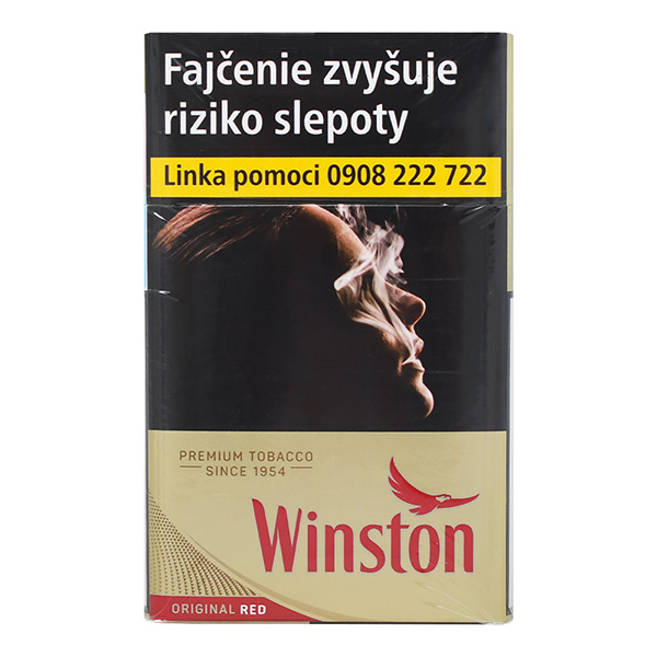 Winston Gold Red king size box 20 ks KC 5,50 10 krab. kolok K tvrdé bal. VO cena