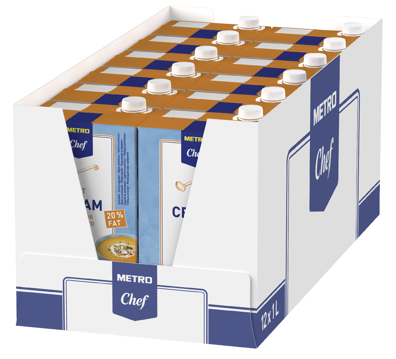 METRO Chef Smotana na varenie UHT 20% tuku 1 l