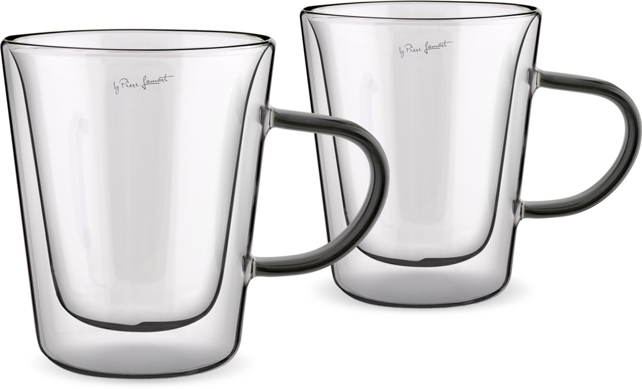 lamart Šálka na čaj termo 300 ml čierna 2 ks