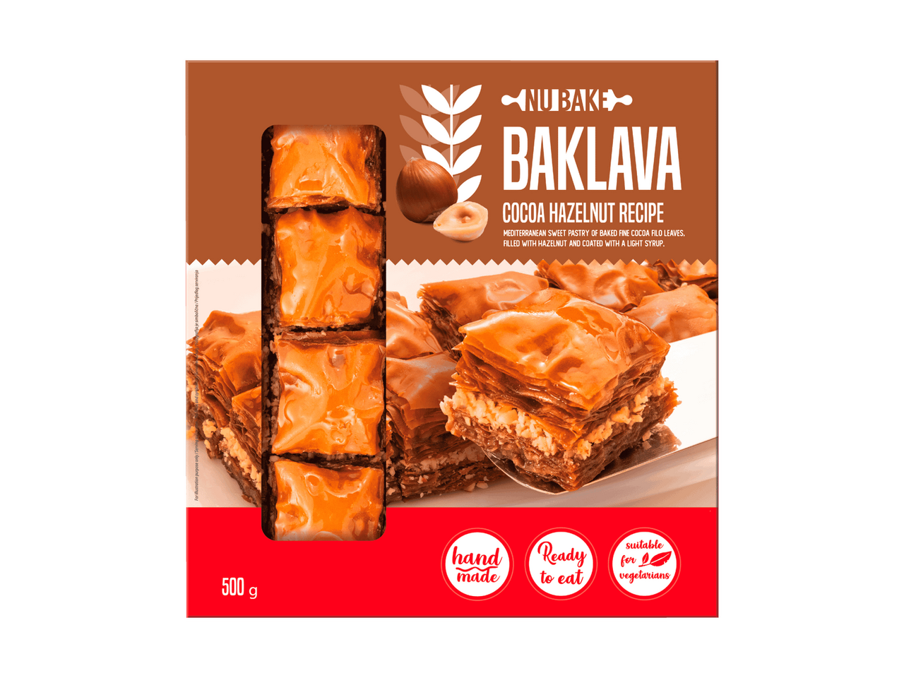 NU BAKE Baklava orech a kakao 500 g