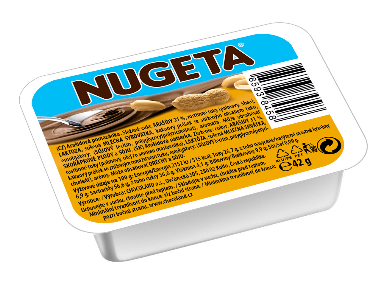 CHOCOLAND NUGETA Arašidová 40 x 42 g