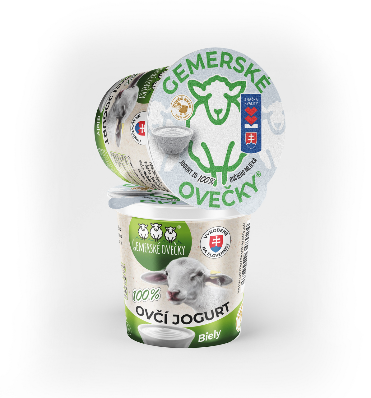 Gemerské ovečky Ovčí jogurt 100% biely chlad. 150 g