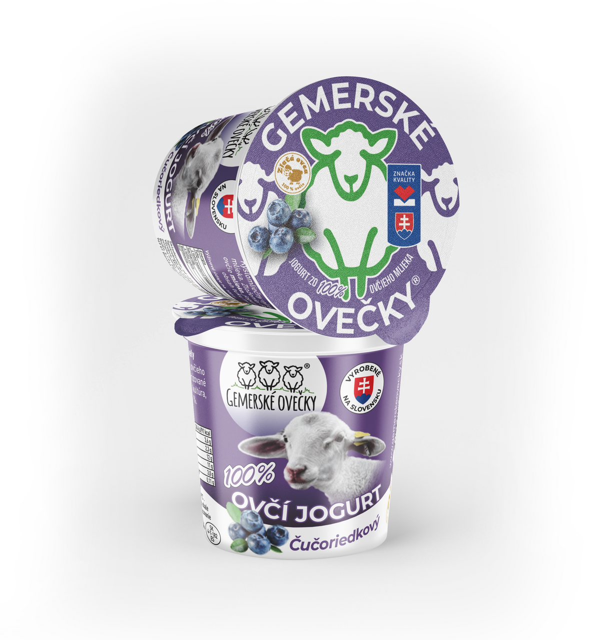 Gemerské ovečky Ovčí jogurt 100% čučoriedka chlad. 150 g