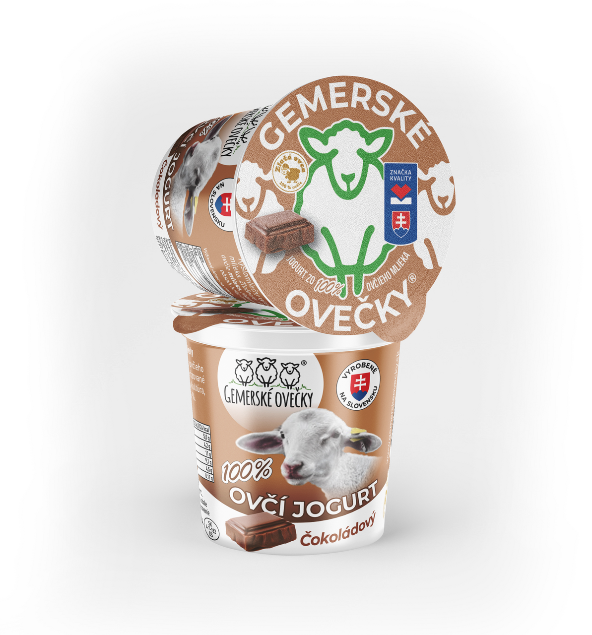 Gemerské ovečky Ovčí jogurt 100% čokoláda chlad. 150 g
