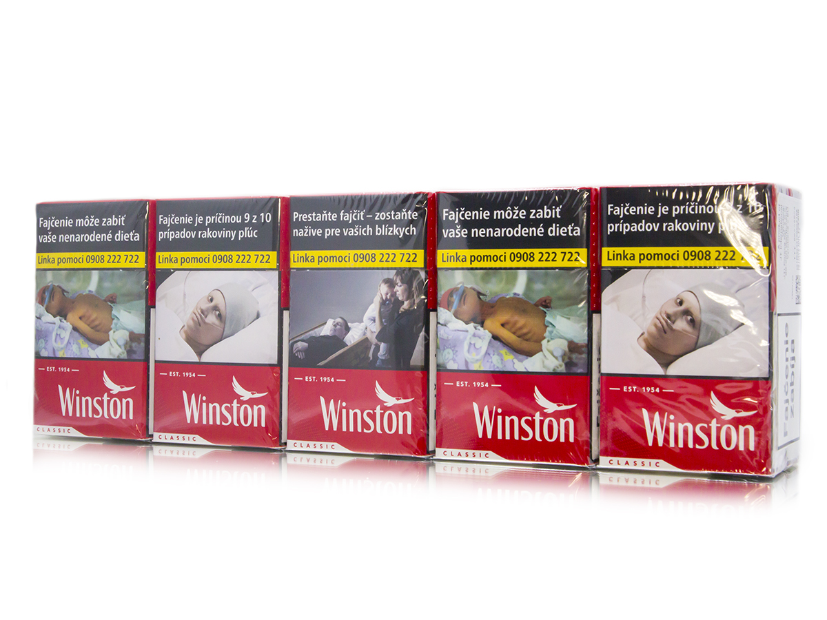 Winston Classic king size box 20 ks 10 krab. kolok K tvrdé bal. VO cena