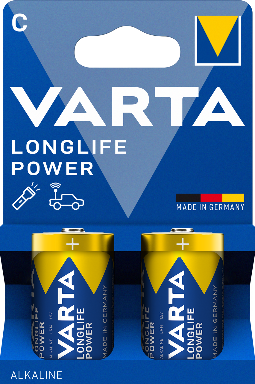VARTA Batérie Longlife Power plasticfree C 2 ks