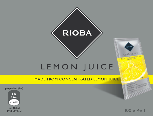 RIOBA Citrónová šťava 100 x 4 ml