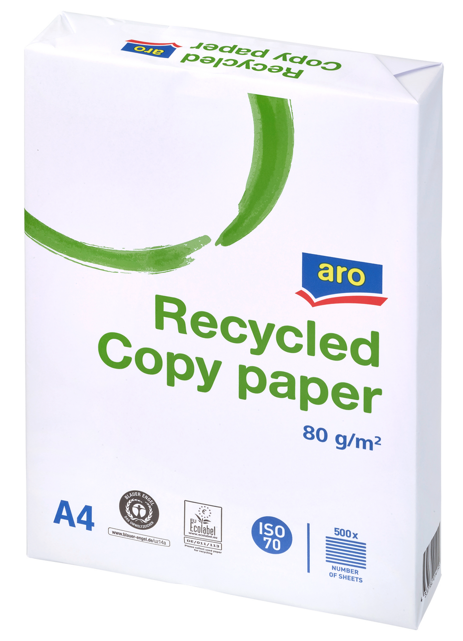 aro Papier kopírovací eco recyklovateľný A4 / 80 g / 500 listov 5 ks