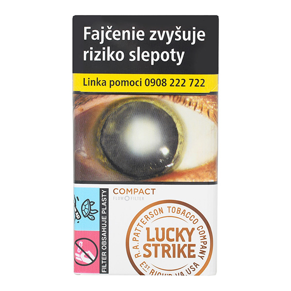 LUCKY STRIKE Compact Flow Filter king size 20 ks KC 5,40 10 kr. kolok K tvrdé bal. VO cena