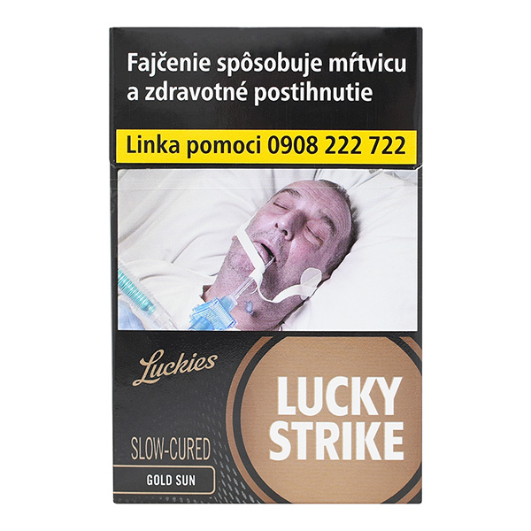 LUCKY STRIKE Gold Sun king size 20 ks KC 5,40 10 krab. kolok K tvrdé bal. VO cena