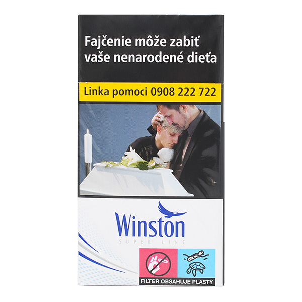 Winston Blue super slims box 20 ks KC 5,50 10 krab. kolok K tvrdé bal. VO cena