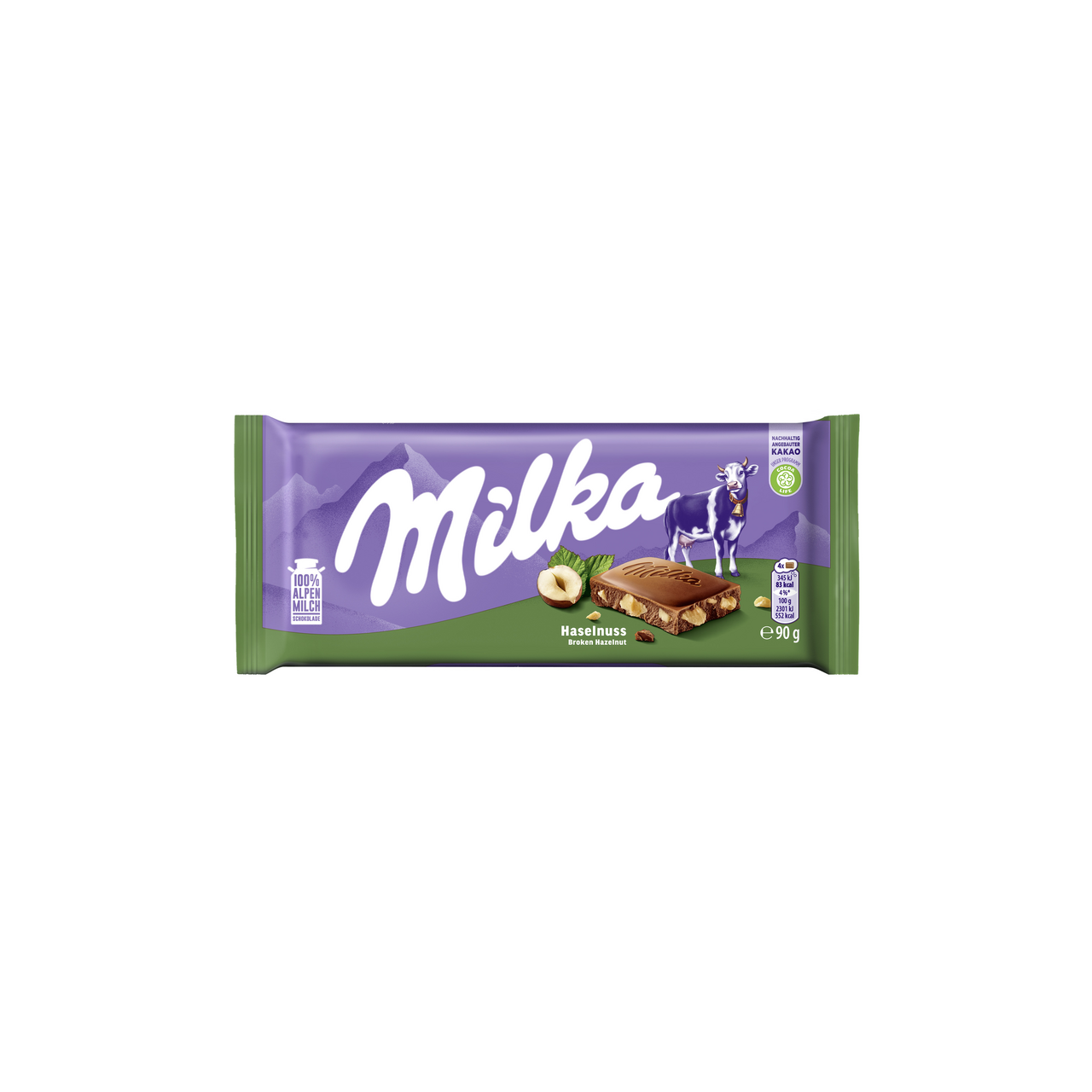 Milka Tabuľková čokoláda drvený orech 90 g