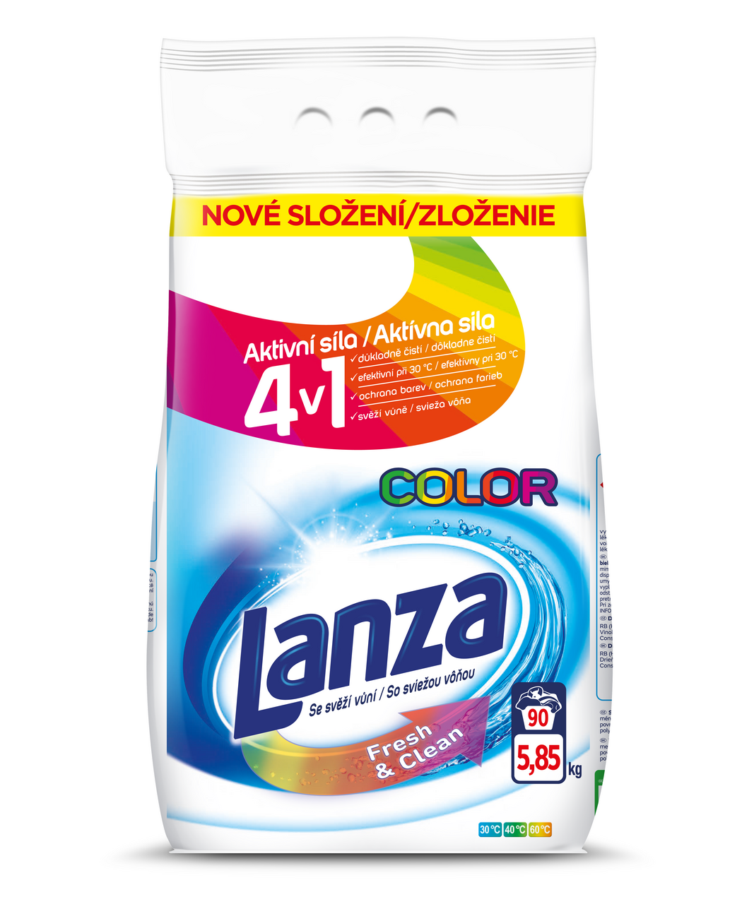 Lanza Color prací prášok (90 praní) 5,85 kg