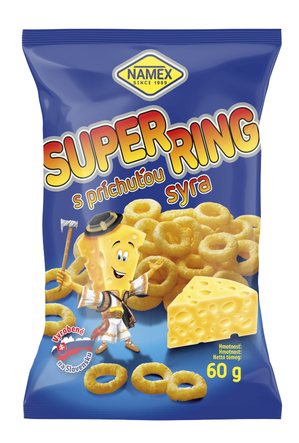 NAMEX Super Ring s príchuťou syra 14 x 60 g