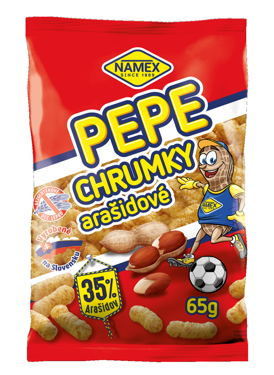 NAMEX Pepe chrumky arašidové 16 x 65 g