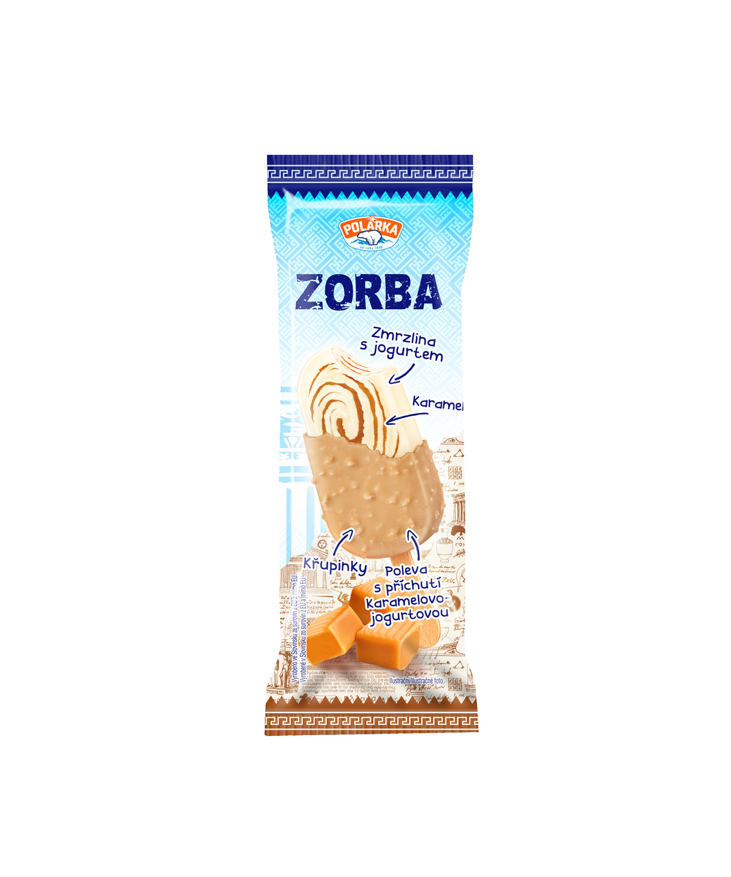 POLÁRKA ZORBA karamel nanuk mraz. 24 x 100 ml