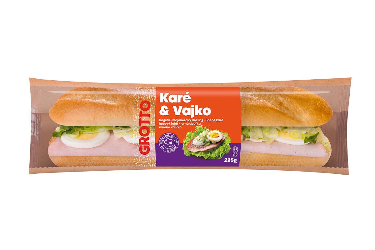 GROTTO Bageta Karéčko & vajko chlad. 225 g