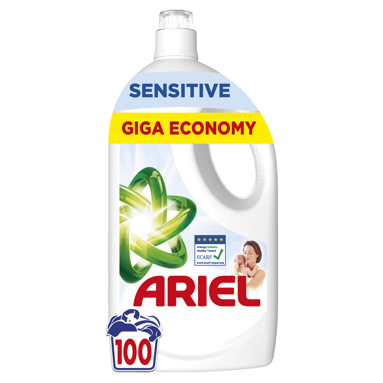 ARIEL Sensitive Skin prací gél (100 praní) 4,5 l