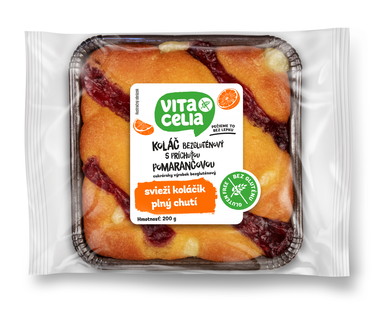 Penam Koláč bezgluténový pomaranč 200 g