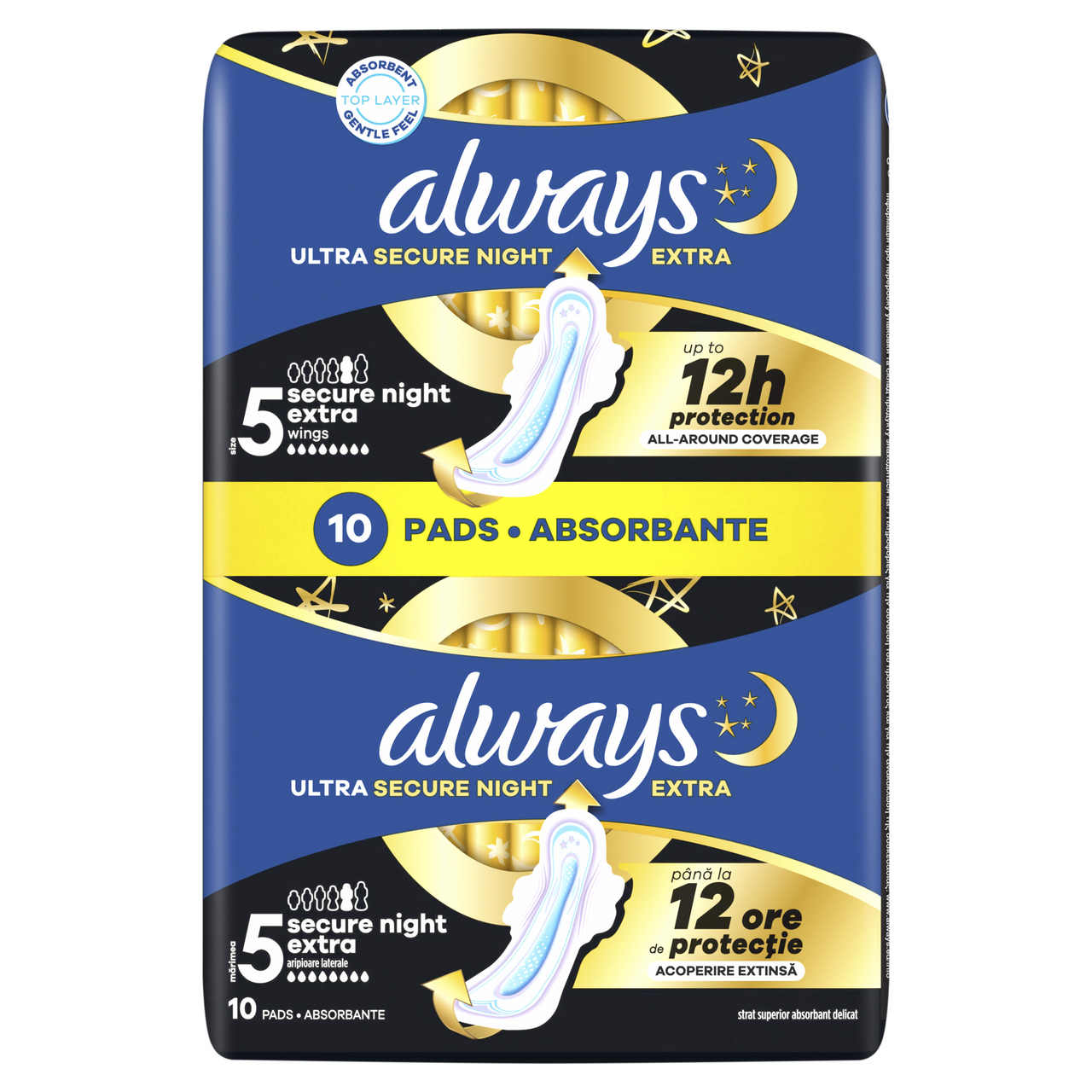 always Ultra Secure Night duo dámske vložky 10 ks