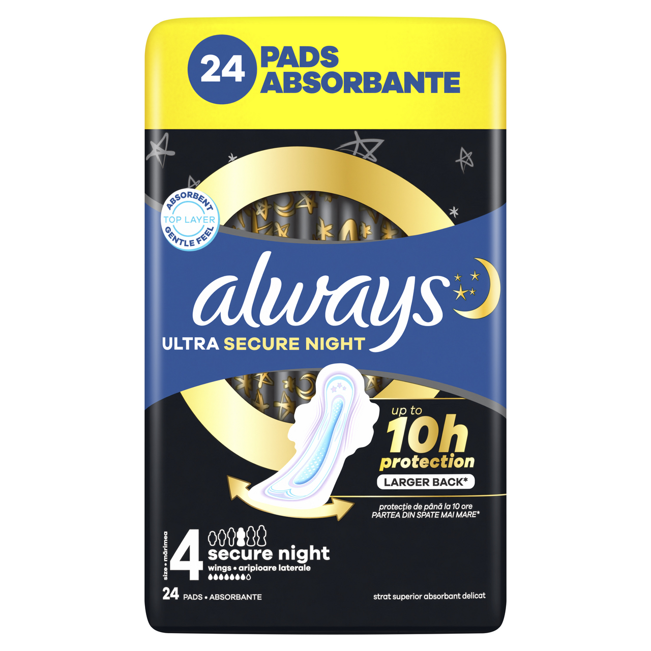 always Ultra Secure Night dámske vložky 24 ks