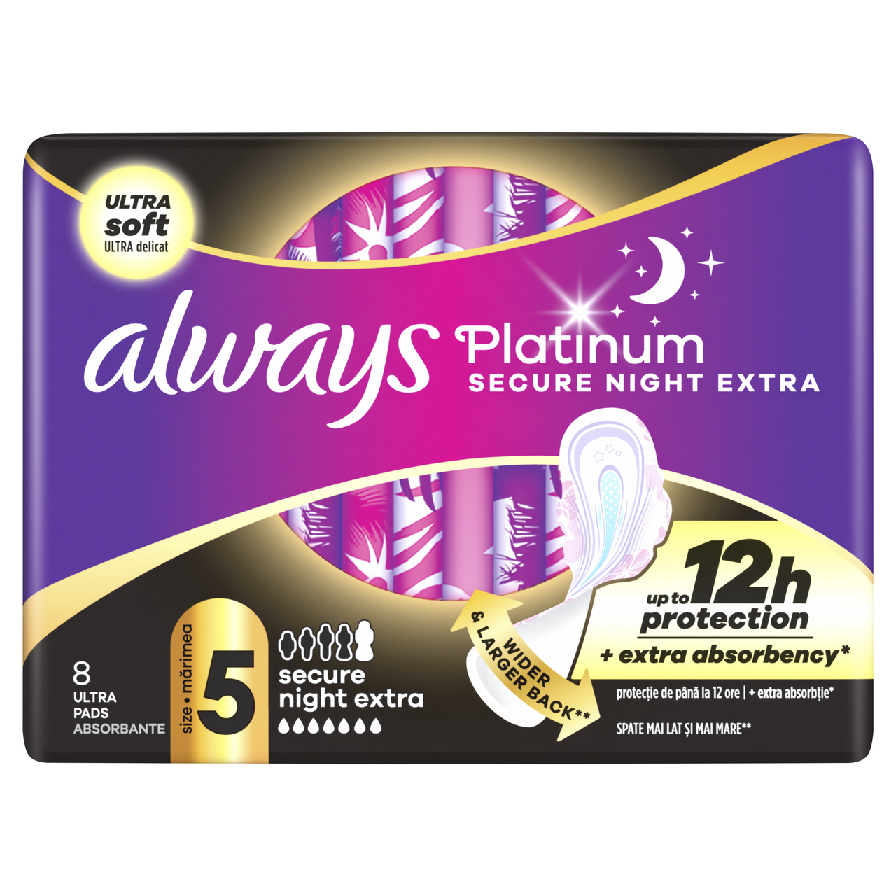 always Ultra Platinum Nights duo dámske vložky 8 ks