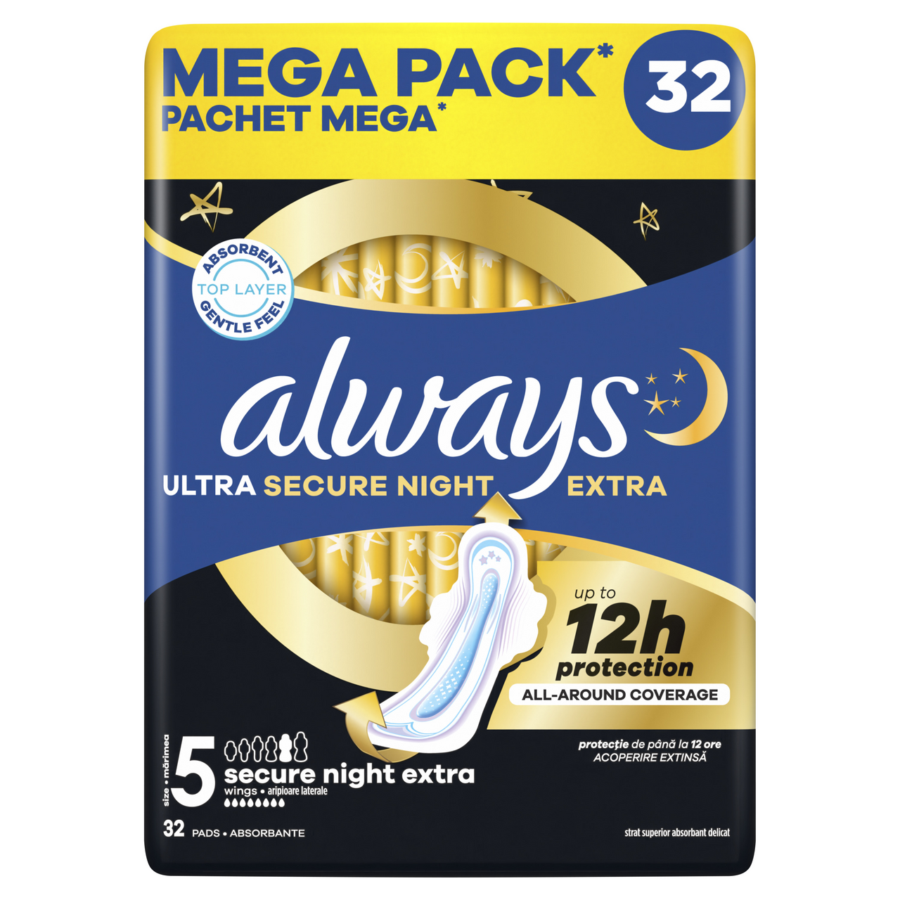 always Ultra Secure Night mega pack dámske vložky 32 ks