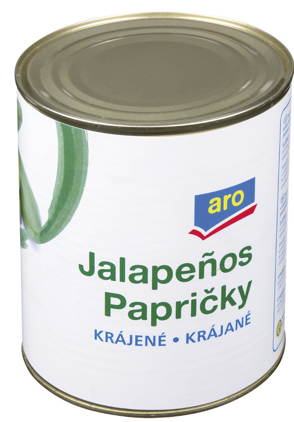 aro Jalapeňos krájané 3000 g