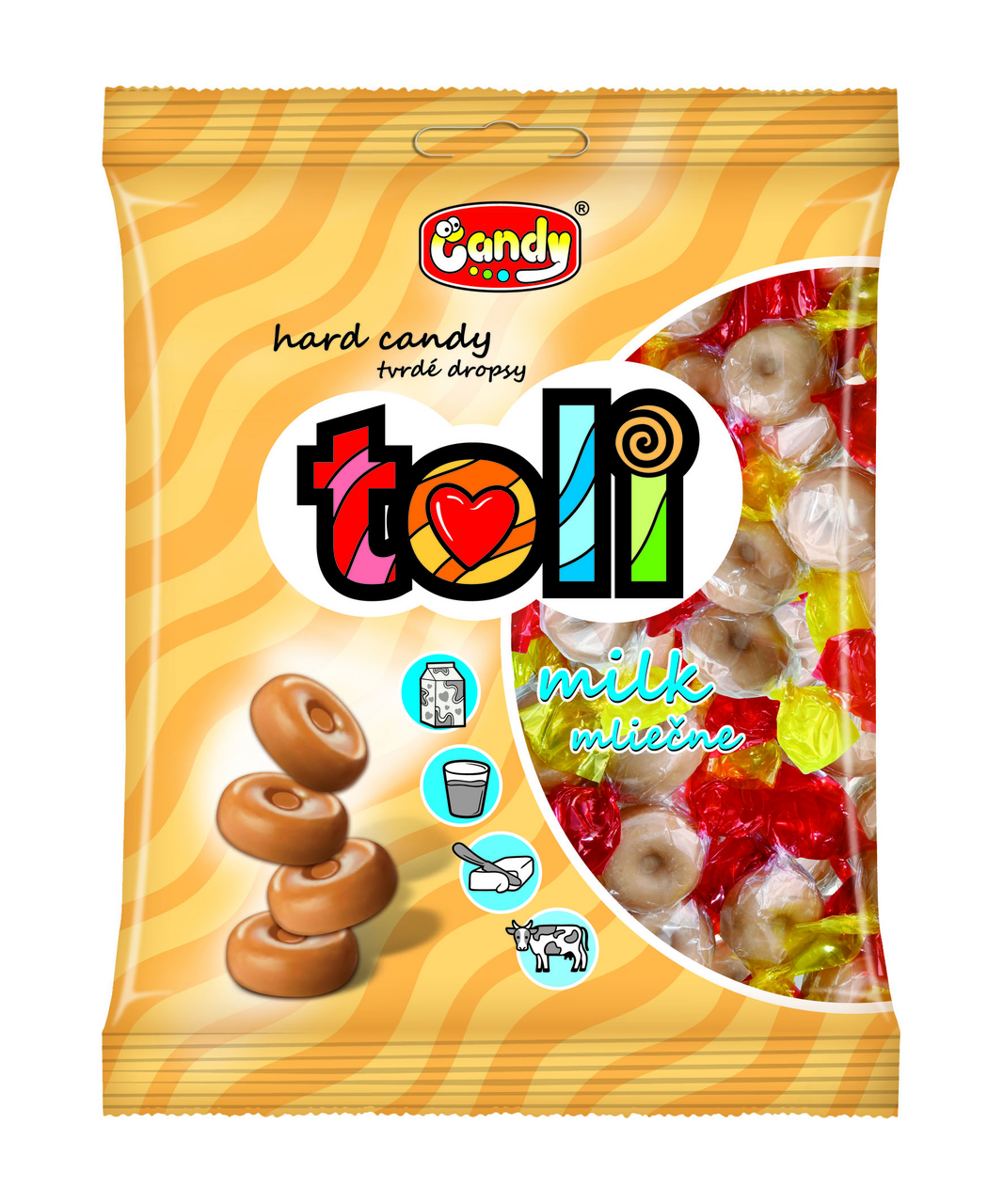 Candy Toli tvrdé cukríky mliečne 300 g