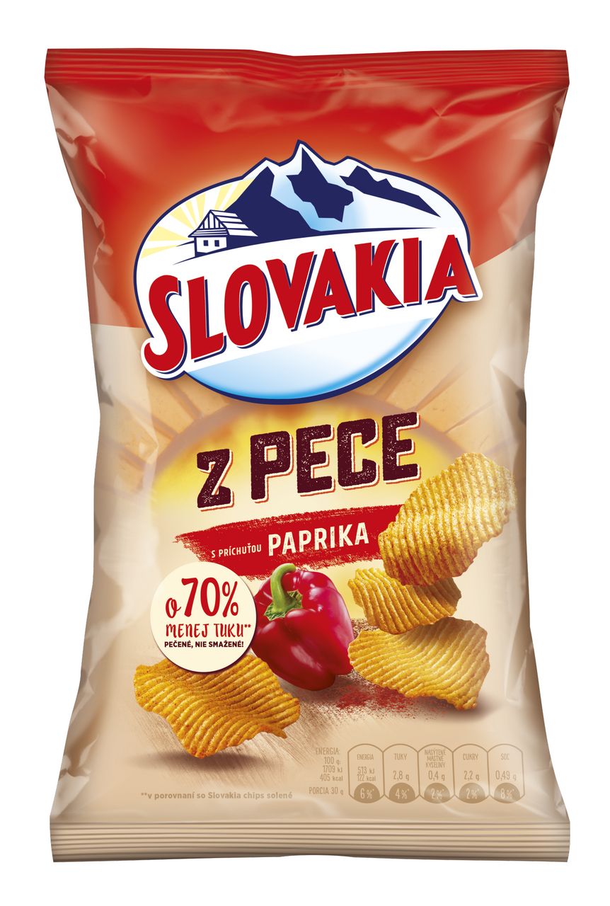SLOVAKIA Z pece chipsy paprikové 100 g