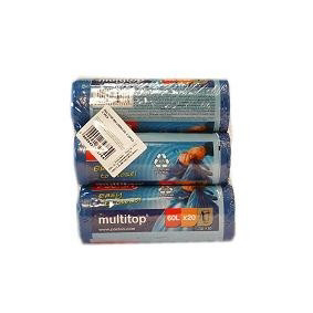 PACLAN Vrecia na odpad zaväzovacie 60 l 3 x 20  ks 