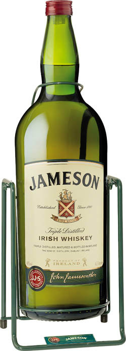 JAMESON whisky 40% 4,5 l + kolíska