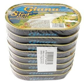 Giana Sleď filety v horčicovej omáčke 8 x 170 g