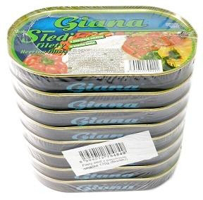 Giana Sleď filety v paprikovej omáčke 8 x 170 g